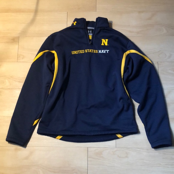 Under Armour U.S. Navy Thermal Quarter Zip - Sz S - Picture 1 of 3